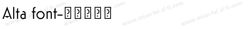Alta font字体转换